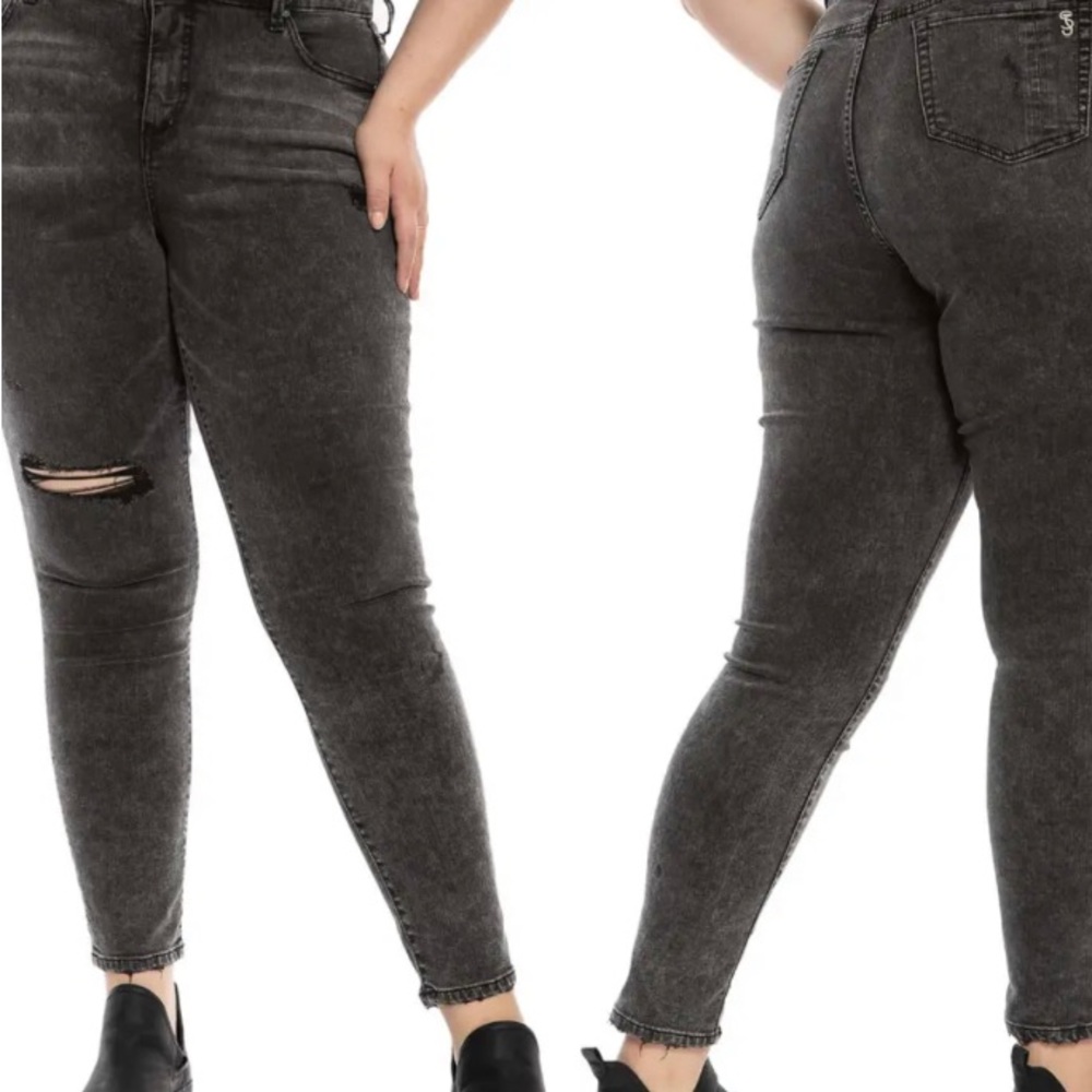 SLINK Jeans Black High Rise Jegging Maliah Size 14